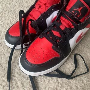 Nike Kids Red and Black Air Sneakers